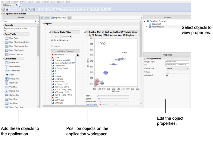 The Application Builder Window