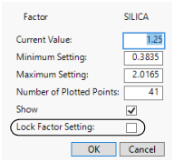 Factor Settings Window