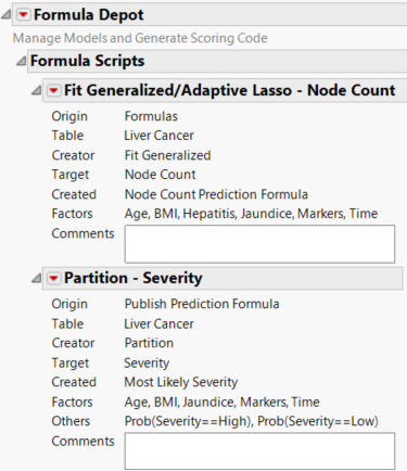 Example of the Formula Depot