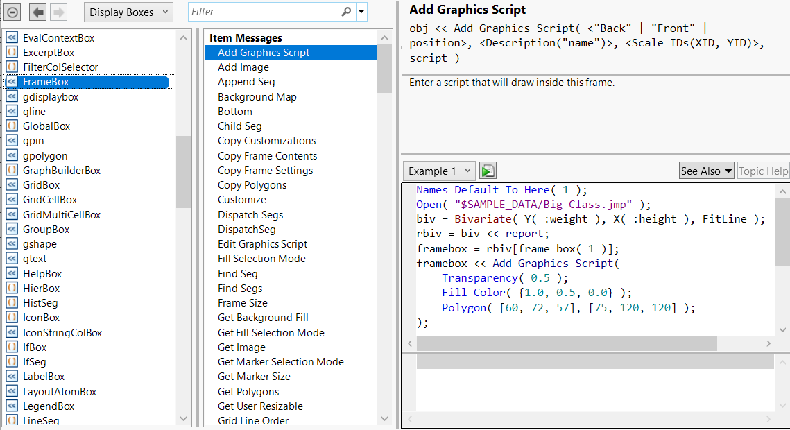 Scripting Index Display Boxes List