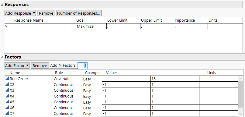 Responses and Factors