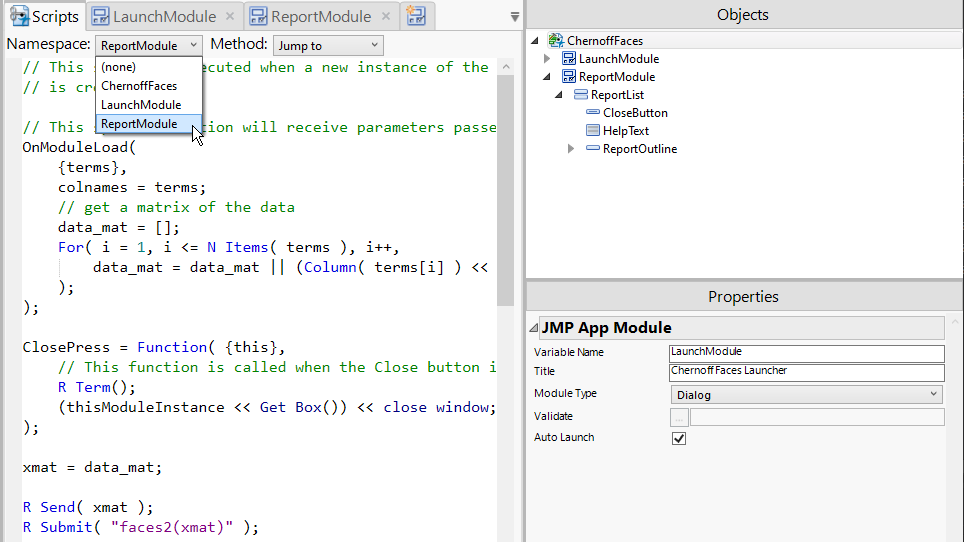 Application and Module Namespaces