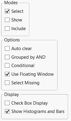 Data Filter Preferences