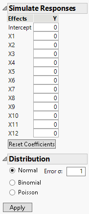 Simulate Responses Window